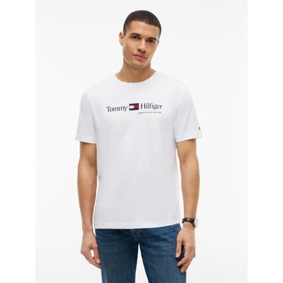 Tommy Hilfiger "BRAND LOVE RWB GRAPHIC" Auffälliger Frontprint mit Tommy Hilfiger Schriftzug, normale Passform