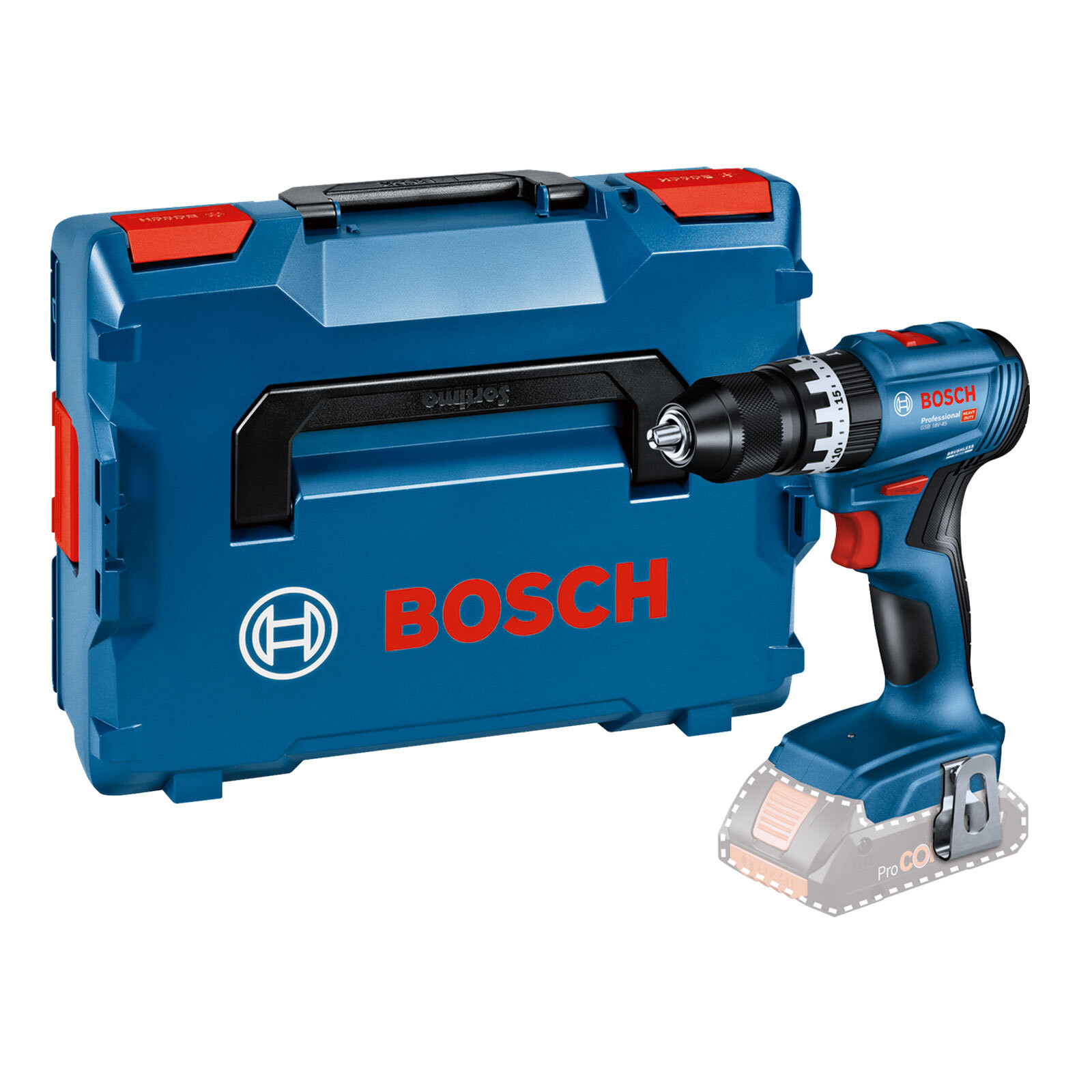 Bosch Professional GSB 18V-45 Akku-Bohrschrauber-Set 18,0 V zonder accu