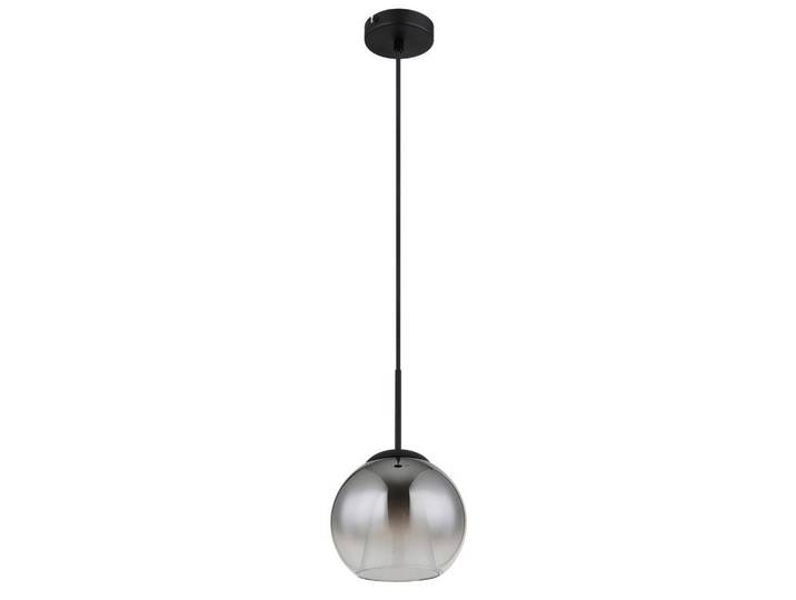 Globo Hängeleuchte Barry, Grau, Klar, Schwarz, Metall, Glas, 120 cm, CE, Lampen & Leuchten, Innenbeleuchtung, Hängeleuchten, Pendelleuchten