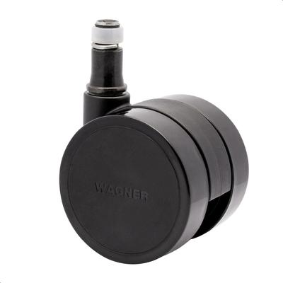WAGNER Bürostuhlrolle DESIGN - Ø 50 mm, intervallgebremst, Steckstift 11x20 mm, Tragkraft je 50 kg - DE Ware - 01173561