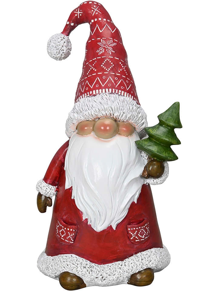 POSIWIO Dekofigur "Weihnachtsmann" in Rot - (B)12 x (H)22 x (T)10 cm - onesize