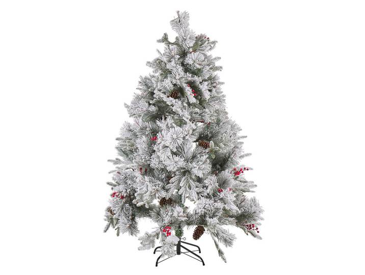 Beliani Weihnachtsbaum 180 cm Weiß Masala, Kunststoff, 180 cm, Dekoration, Weihnachtsdekoration, Christbäume & Zubehör
