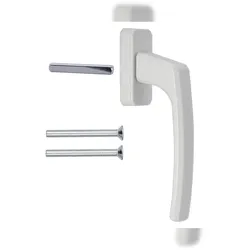 ergonomische Fenstergriffe weiß Standard Aluminium 1 Stück