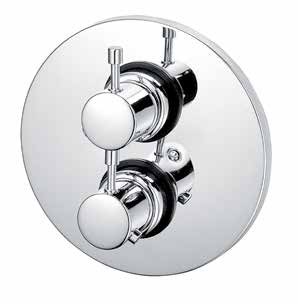 KAJA-Ipuri Thermostat-Fertigmont.-Satz f. Einbaukörper m. Absperrung, chrom 34552-C