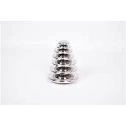 TickiT 72217 Sensorische reflektierende silberne Knöpfe, Edelstahl, 7 Stück