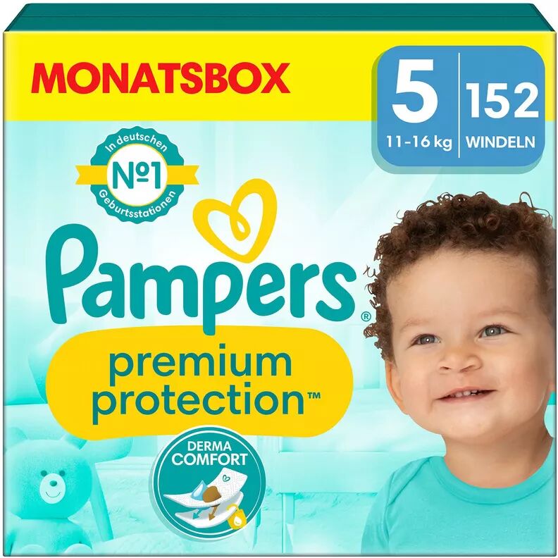 Pampers - Premium Protection Grösse 5, Monatsbox, 152 Stück