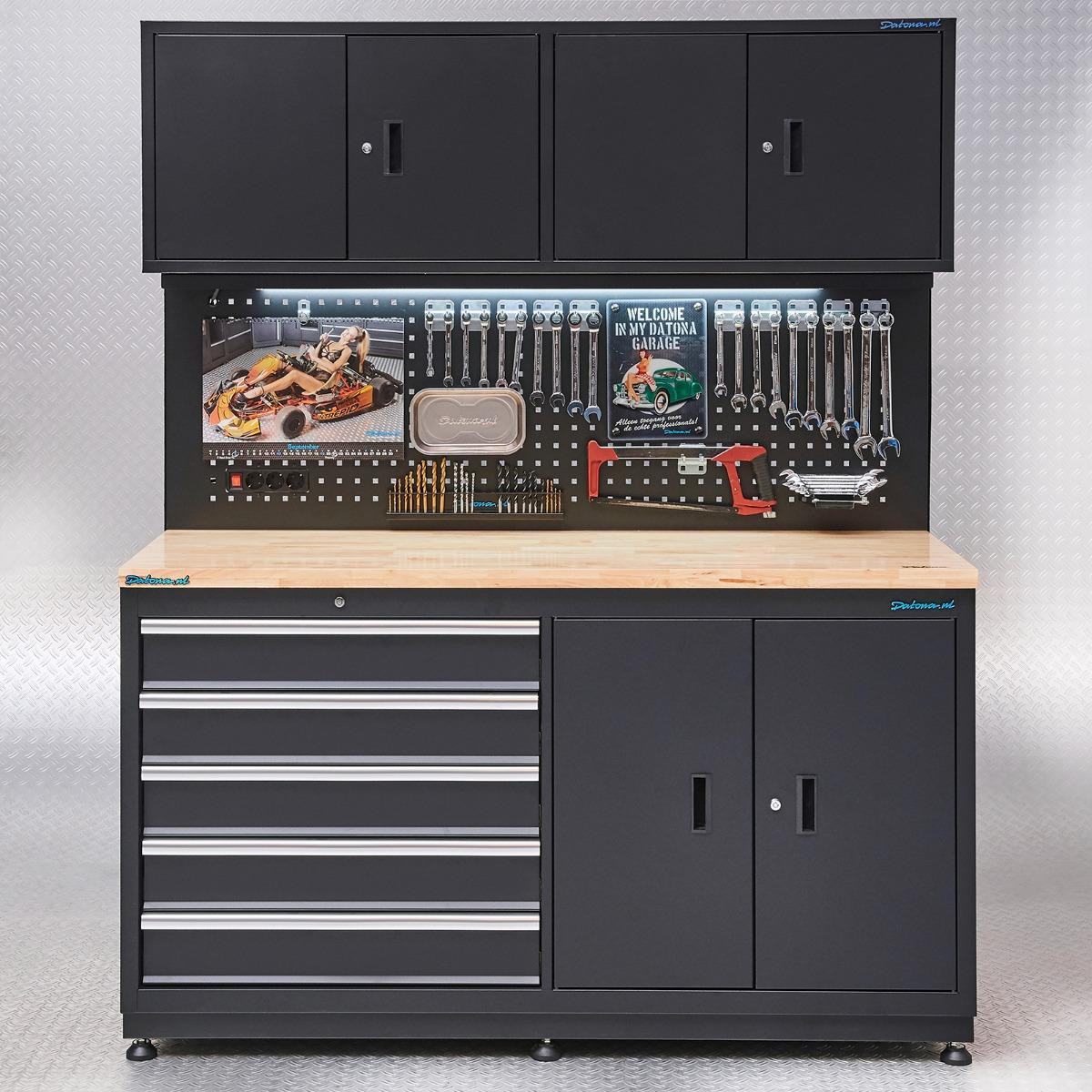 Datona Werkbank voor garage, 160 cm