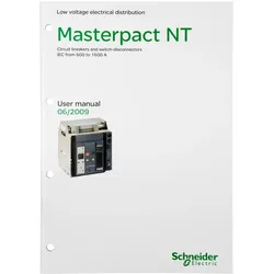Schneider Electric 47107 Englisches Benutzerhandbuch für Masterpact NT
