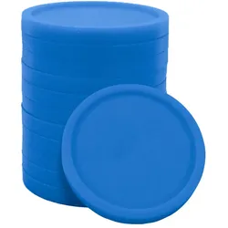 CombiCraft Einkaufswagenchips 1€ Format aus starkem Kunststoff in Blau - 100 Stück