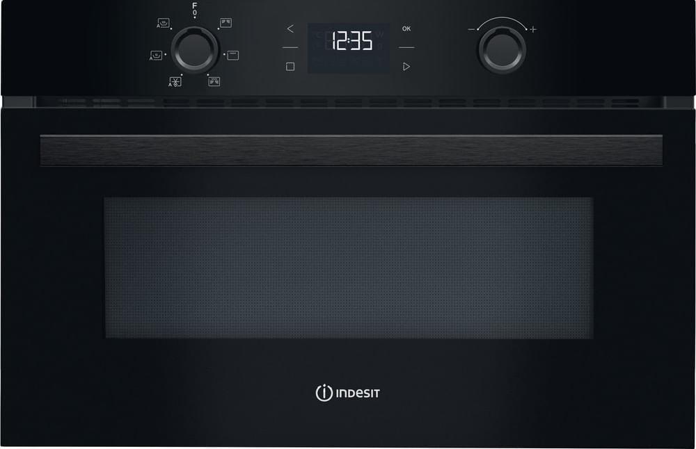 Indesit ID K52R B, Integriert, Grill-Mikrowelle, 31 l, 1000 W, Eingebautes Display, Drehregler, Touchsteuerung