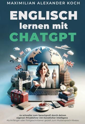 Koch, Maximilian Alexander - Englisch lernen mit ChatGPT: 4x schneller zum Sprachprofi durch deinen eigenen Privatlehrer mit Künstlicher Intelligenz Als Anfänger oder Fortgeschrittener gezielt zum Muttersprach-Niveau - Preis vom 09.10.2026 07:28:09 h