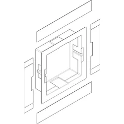 Hansgrohe Wandnische set XtraStoris 300x300x100 94416000