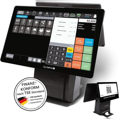 Olympia Registrierkasse Kassensystem T215DK 10,1 Zoll Premium Handel Gastronomie