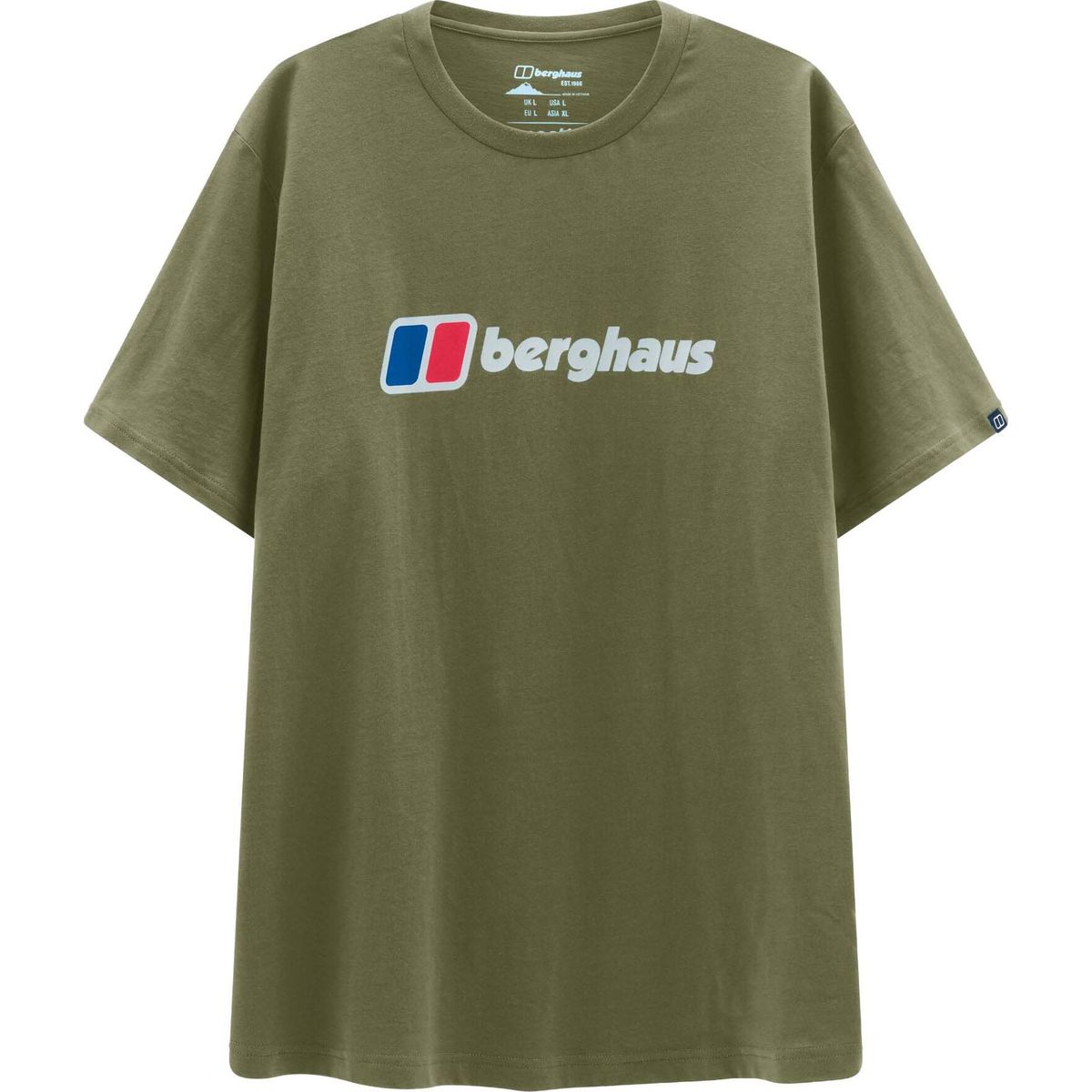 Berghaus M Berghaus Class Xl-logo Tee cheviot green (C16QU) S 4-A002002005-C16QU-S