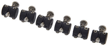 Graph Tech String Saver Saddle Barrel Schwarz mit verchromten Schrauben