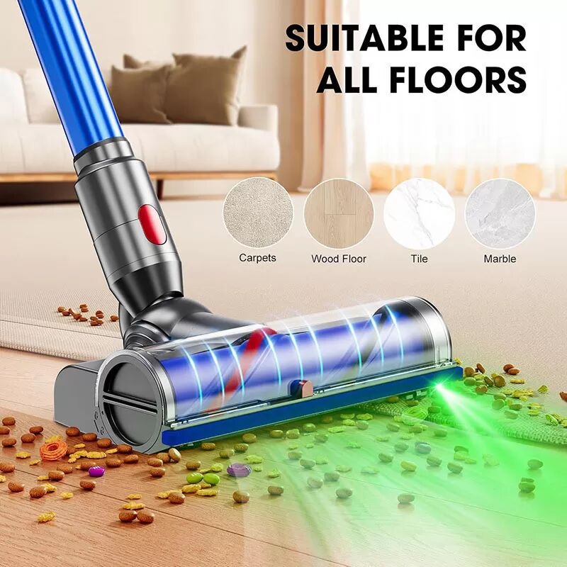 INF Anti-Tangle Grünlicht-Staubsaugerkopf für Dyson V7-V11