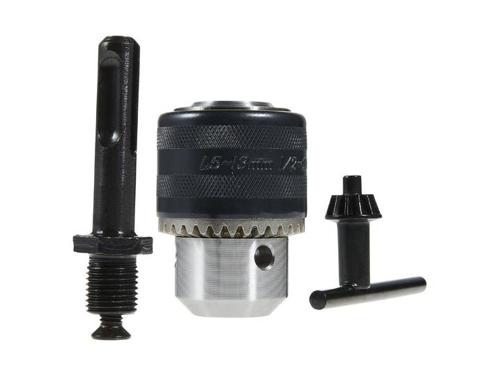 Wolfcraft SDS-Plus Set Bohrfutter 1.5-13 mm