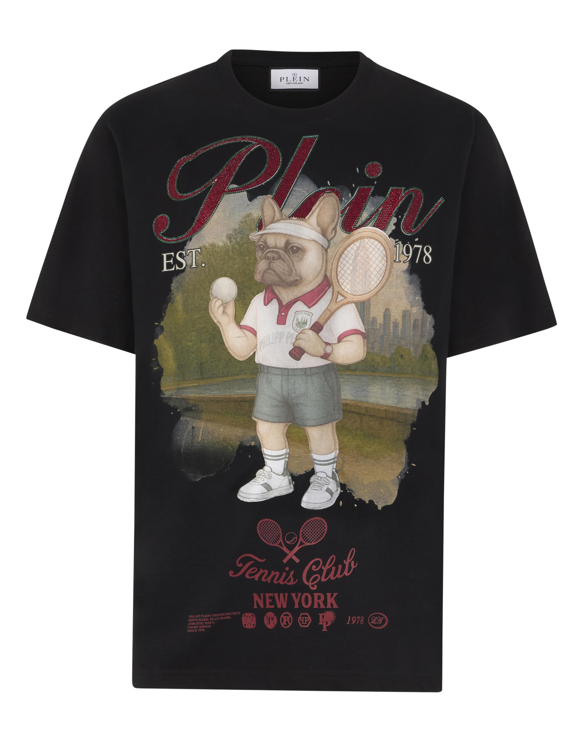 Round Neck T-Shirt Bulldog Tennis Club