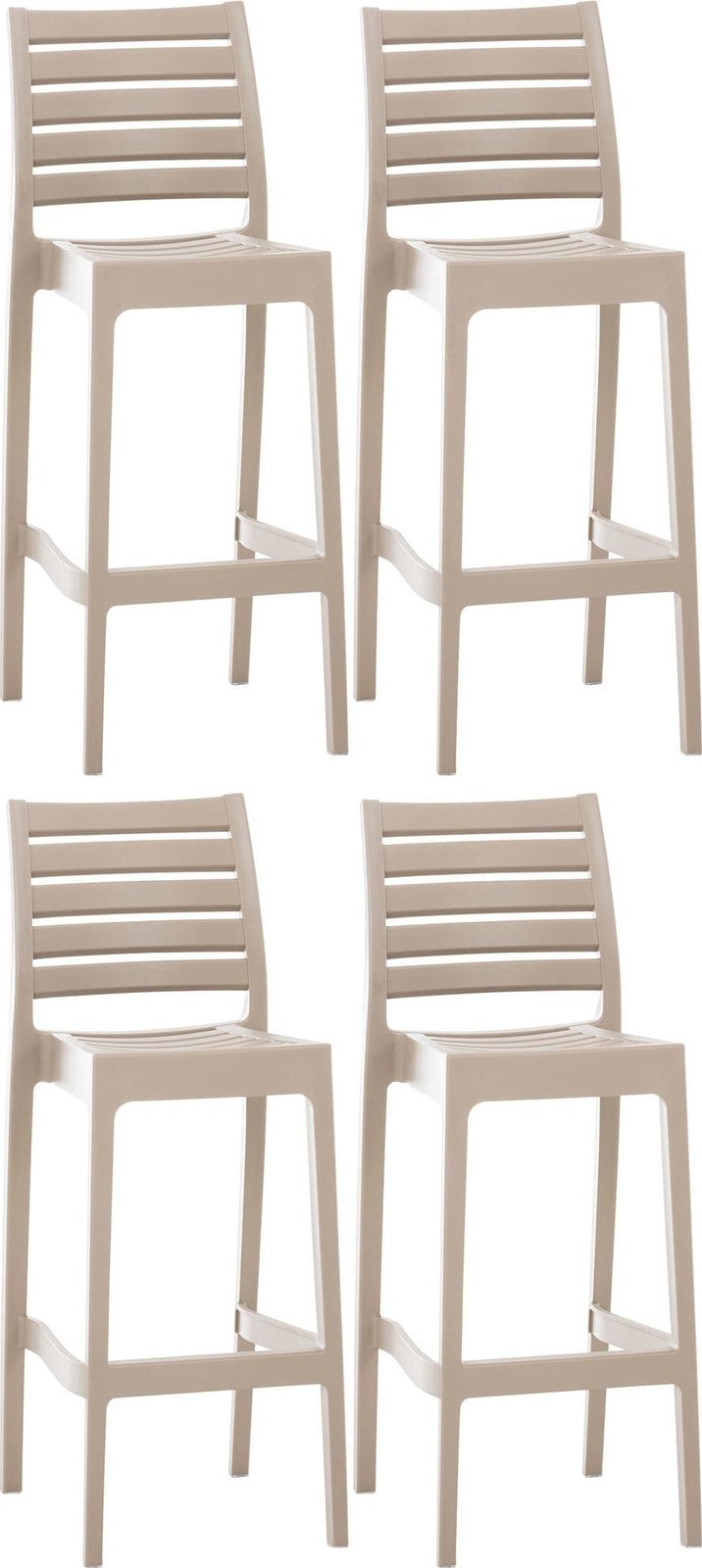 Set van 4 barkrukken Ares zwart van CLP