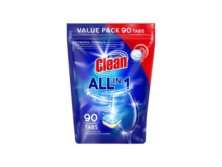 At Home Clean Vaatwastabletten - Alles-in-1 90 Tabletten