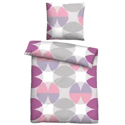 Castell® Bettwäsche Kreisemix Baumwoll Renforcé Einzelbett, 2tlg.