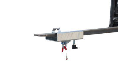 Lasthaken für Gabelstapler und Kran Bauer LH-I 1,5, mit Wirbel, Traglast 1500 kg, verzinkt