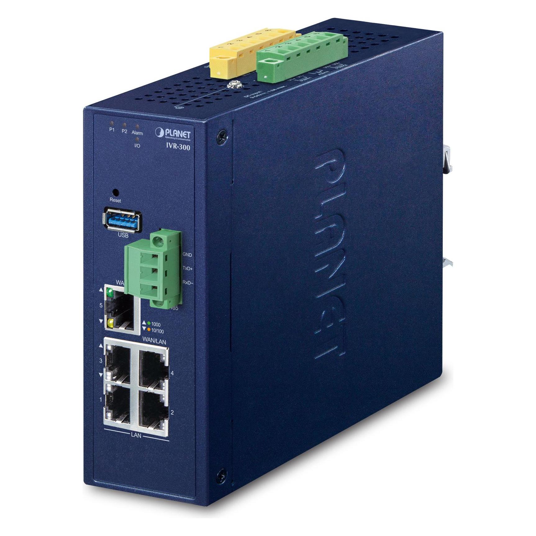 Planet Industrial 5-Port GE VPN Security Gateway IVR-300 (5 Ports) (IVR-300)