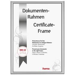 hama 00063770 Aluminiumrahmen Detroit, Silber, Polystyrol, 21 x 29,7 cm