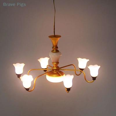 Inspire Essentials Mini LED Dollhouse Ceiling Lamp Chandelier Decor 3