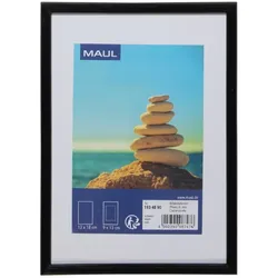Bilderrahmen Maulart Kunststoff / Kunststoffglas 12,2x17,2cm schwarz Packung mit 12 Stück