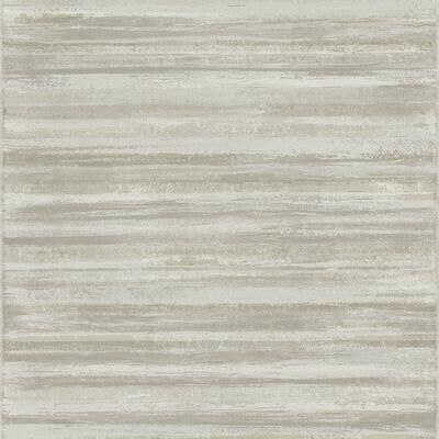 Galerie Wallcoverings Italian Style Distressed Horizontal Stripe Vinyl on Non-woven Luster Wallpaper Roll