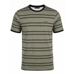 T-Shirt ­Rippenstrick-Bündchen Louis Sayn grün, 52