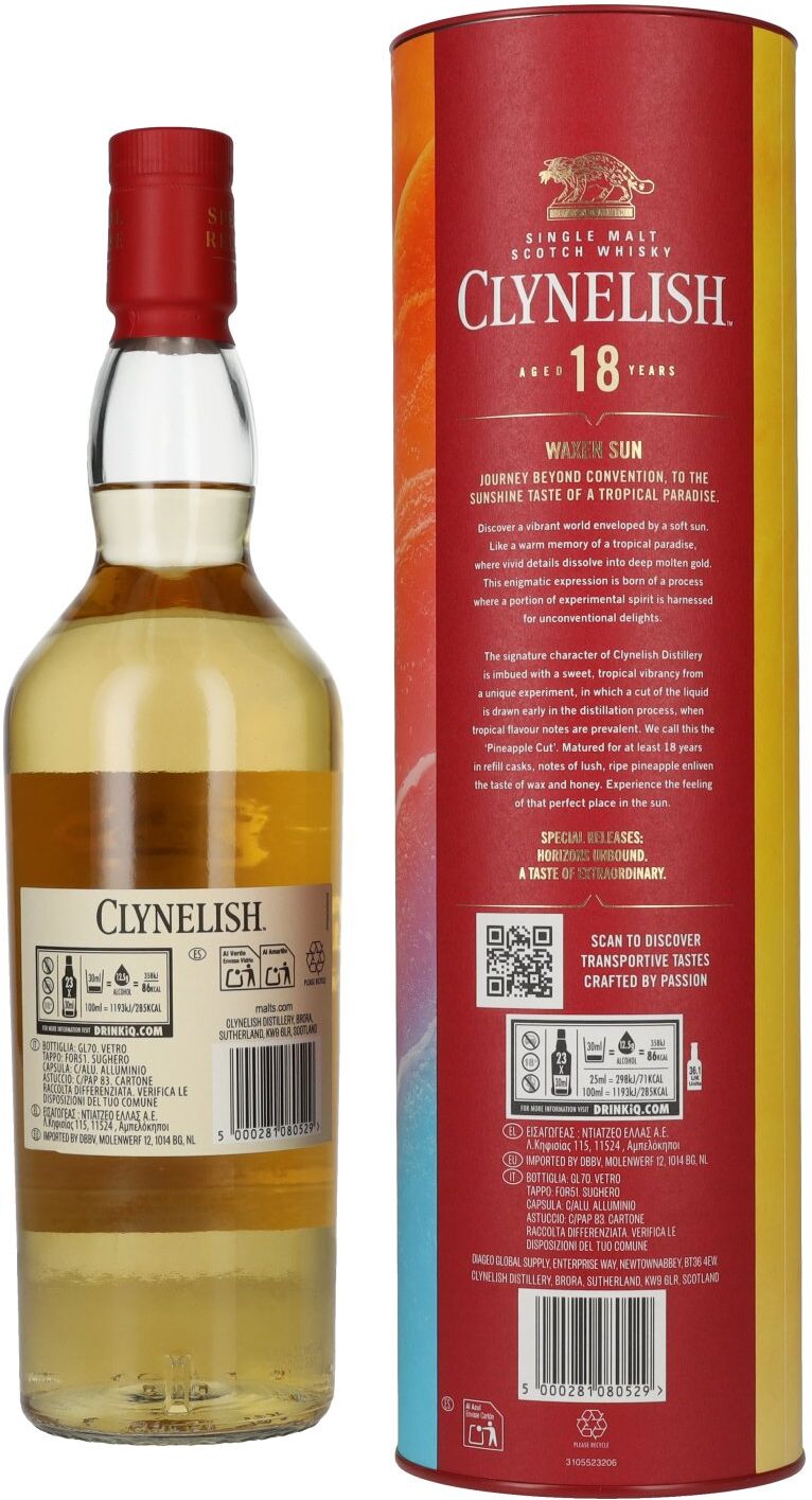 Clynelish 18 Years Old WAXEN SUN Single Malt Special Release 2025 51,6% Vol. 0,7l in Geschenkbox