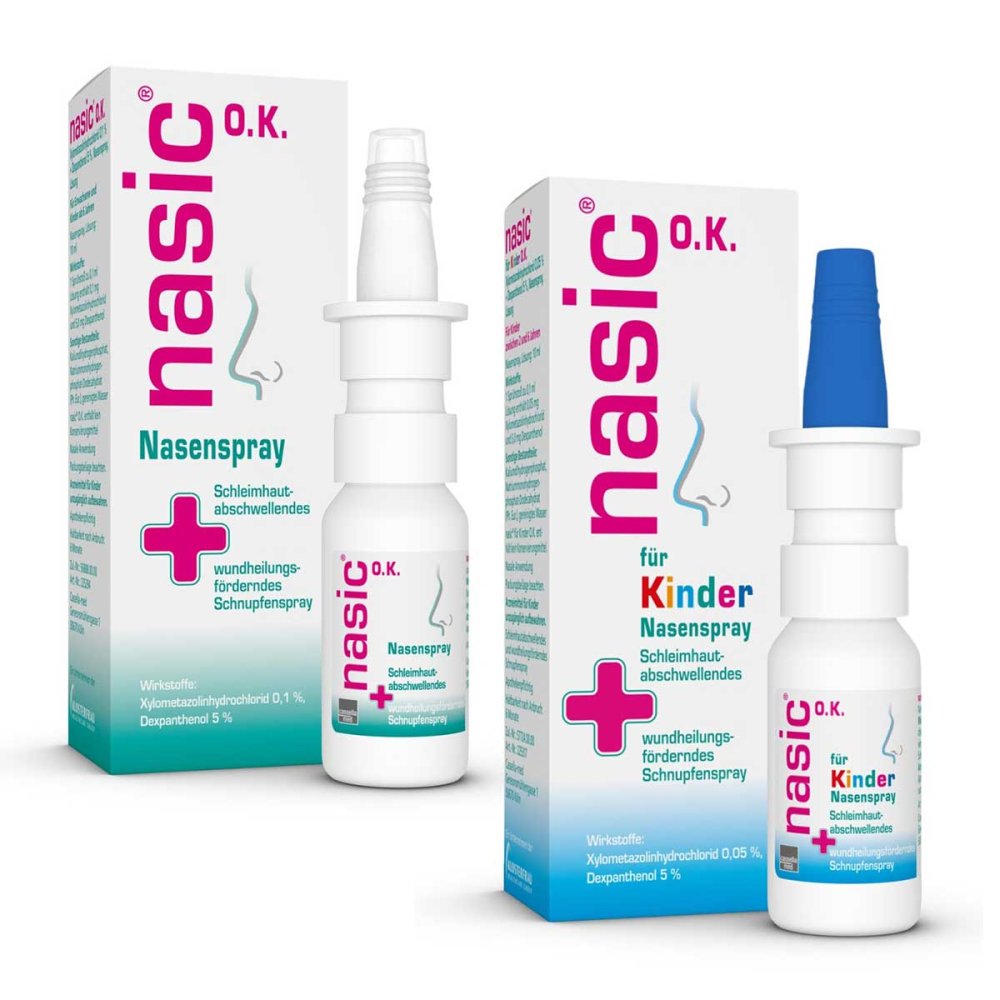 MCM KLOSTERFRAU Vertr. GmbH Nasic Nasenspray OK Erwachsene und Nasic Nasenspray OK Kinder 08102503