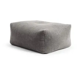 Sitting Point Sitzsack Roll Shara Cord Grau Anthrazit