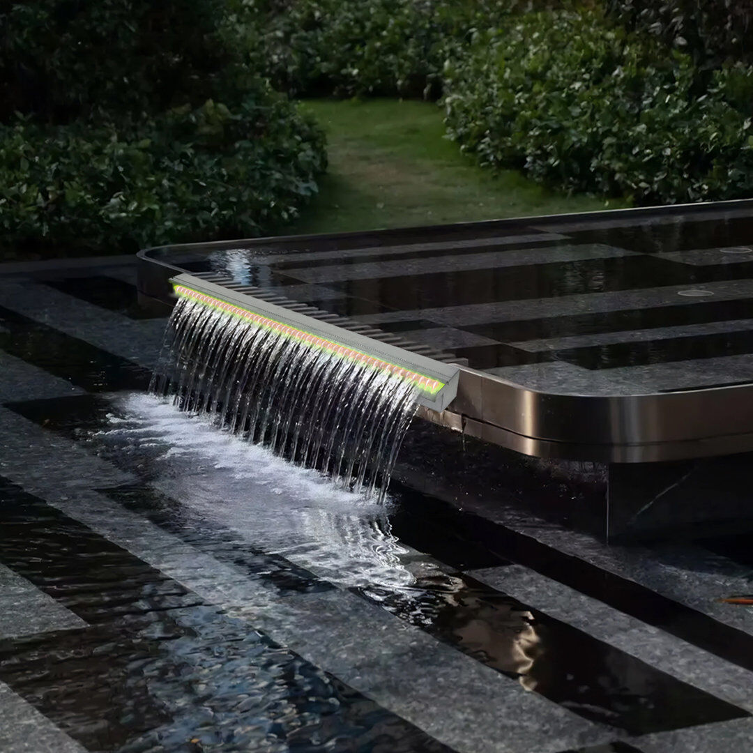 Brayden Studio Stainless Steel Fountain Silver 91.5cm