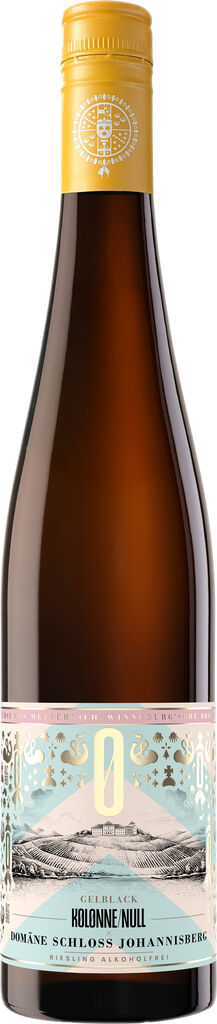Kolonne Null x Domäne Schloss Johannisberg Gelblack Riesling alkoholfrei  KOLONNE NULL