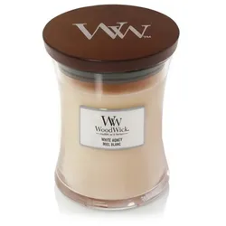 WoodWick knisternde Kerze, White Honey, Medium bis zu 60 Std Brenndauer