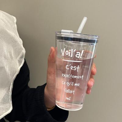 Uplifted Trends Cute Bow Tumbler Cup With Straw Lid Clear Iced Coffee Water Bottle plastic White