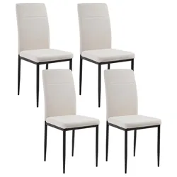 ESSZIMMERSTUHL 4er-Set Hellbeige Riner