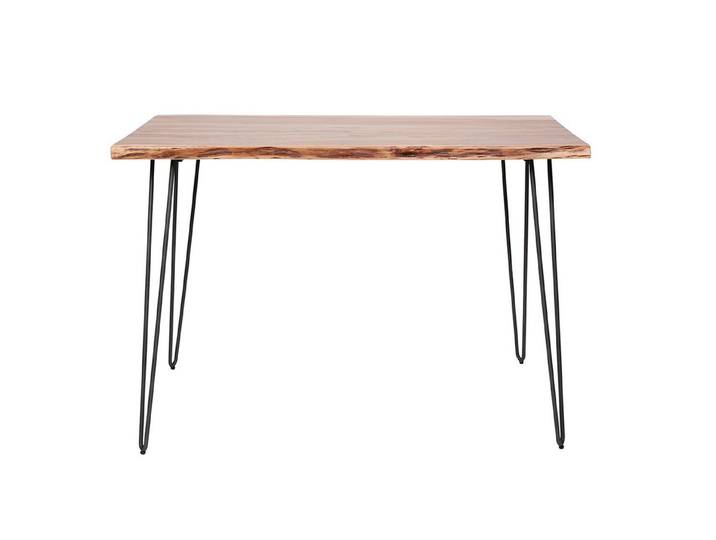 KAWOLA Stehtisch ERGEA, Stehtisch Baumkante Akazie massiv natur 130x70 cm