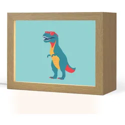 NACHTTISCHLAMPE Dinosaurier - Blau - Sonnenbrille 20x15 cm