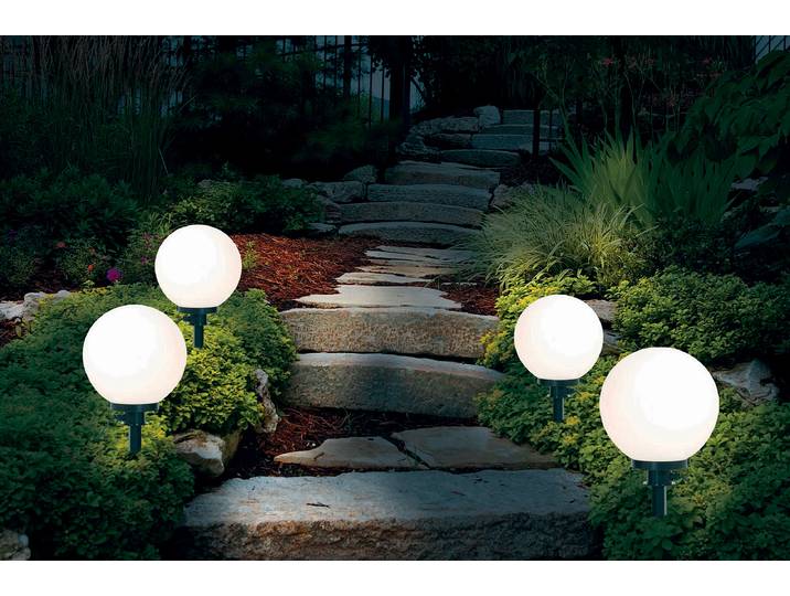 home24 Padverlichting Ø 30cm wit/zwart