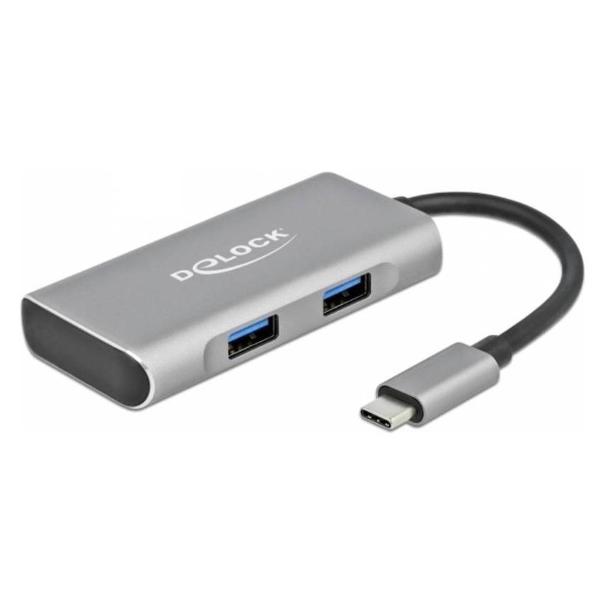 Delock 4-Port-USB-C-Hub (USB-C, 4 Ports) (63260)