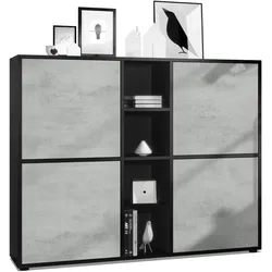 HIGHBOARD Cuba Türen in Beton Oxid Optik