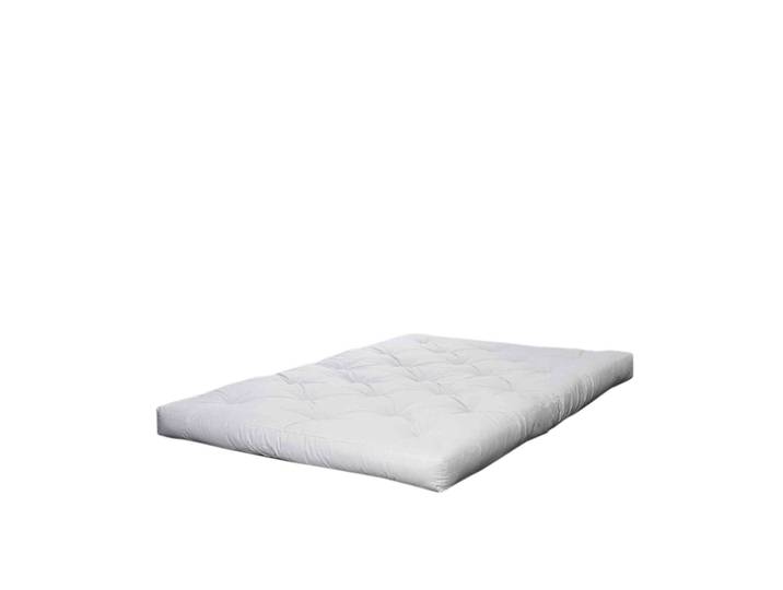 Matelas futon ecru 18 cm double coeur en latex 180x200