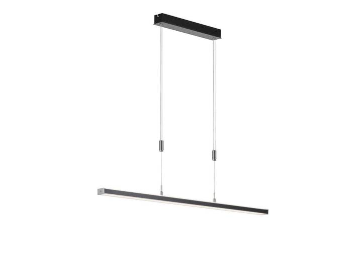 Fischer & Honsel LED-Hängeleuchte, Nickelfarben, Schwarz, Metall, F, 7x90x115 cm, Farbtemperaturwechsler, getrennt schaltbar, Lampen & Leuchten, Innenbeleuchtung, Hängelampen, Pendelleuchte