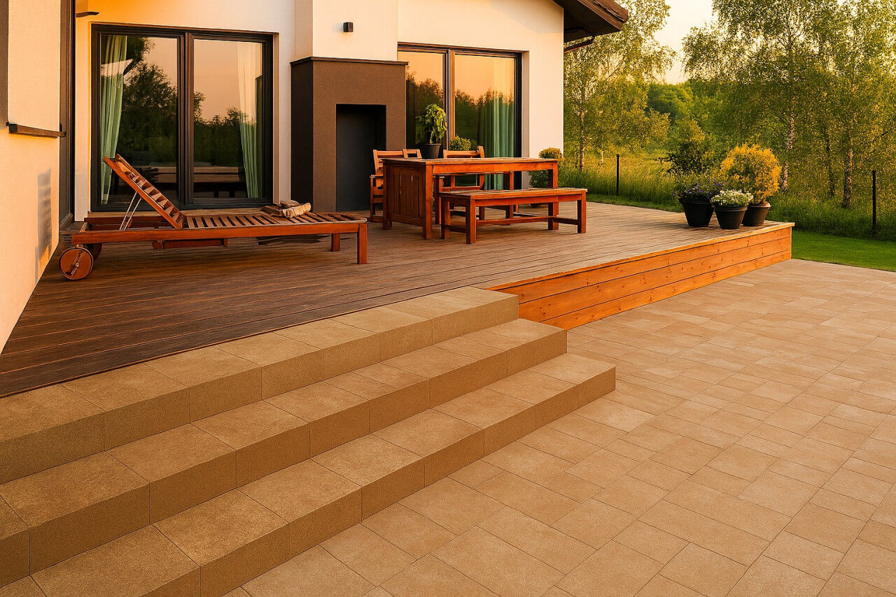 EHL Blockstufe glatt 100 x 35 x 15 cm macchiato-nuanciert