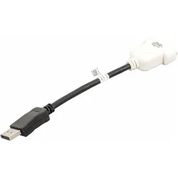 Dell DisplayPort DVI Adapter (DisplayPort, DVI), Video Adapter, Schwarz