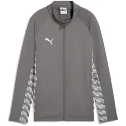 PUMA teamLIGA 26 Trainingsjacke Kinder 13 - flat medium gray/puma white/flat light gray 152